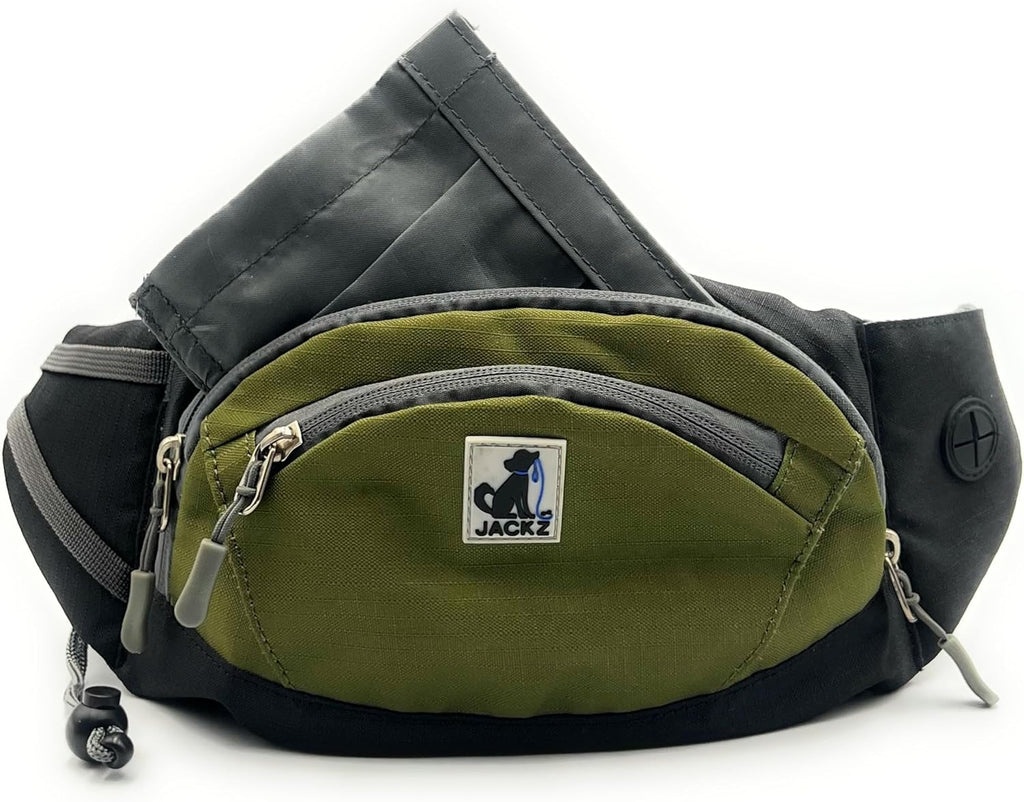 Dog Treat Pouch, Green Dog Treat Pouches with Removeable Pocket, Treat Pouches for Pet Training with Dog Poop Bag Dispenser and Used Dog Poop Bag Holder, Dog Treat Bags Training Pouch