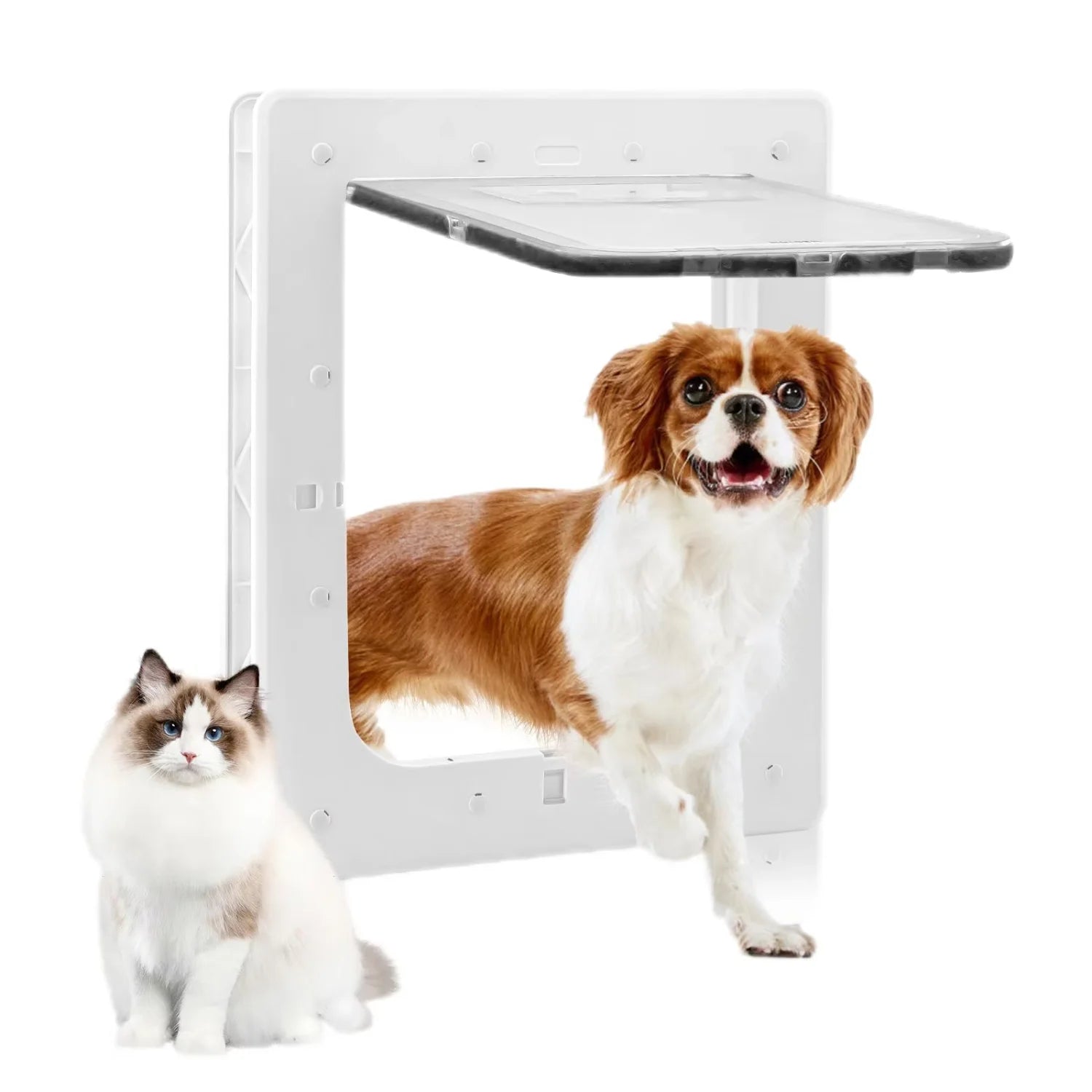 Controlled Entry / Exit Direction Pet Supplies Opening Cat/Dog Door with Flap Dogs Pet Houses & Furniture Breathable