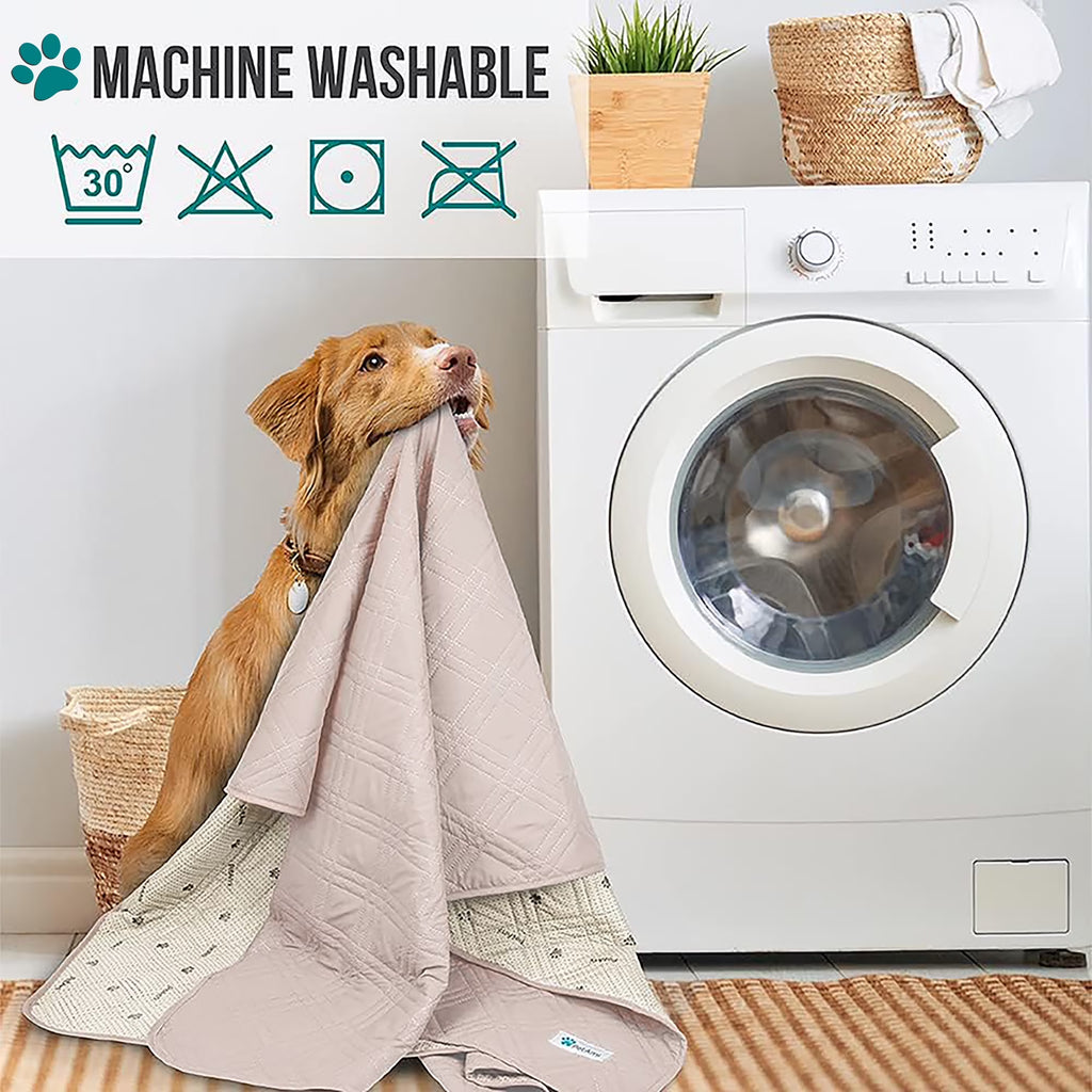 Waterproof Couch Cover for Dogs, Waterproof Pet Blanket, Reversible Furniture Cover Sofa Protector for Pet Cat Bed, Washable Waterproof Blanket Dog Cover for Couch Seat, 30X70 Beige