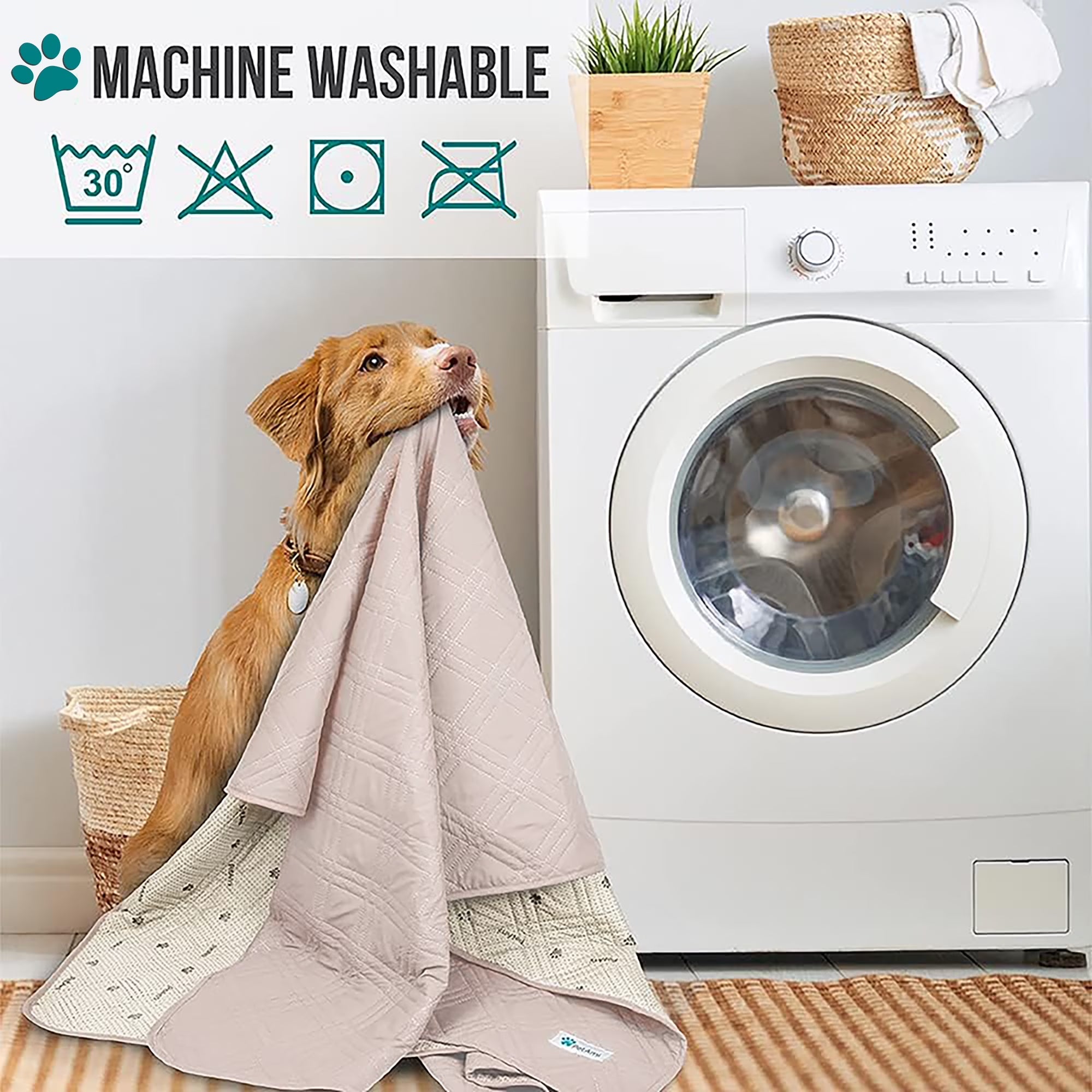 Waterproof Couch Cover for Dogs, Waterproof Pet Blanket, Reversible Furniture Cover Sofa Protector for Pet Cat Bed, Washable Waterproof Blanket Dog Cover for Couch Seat, 30X70 Beige