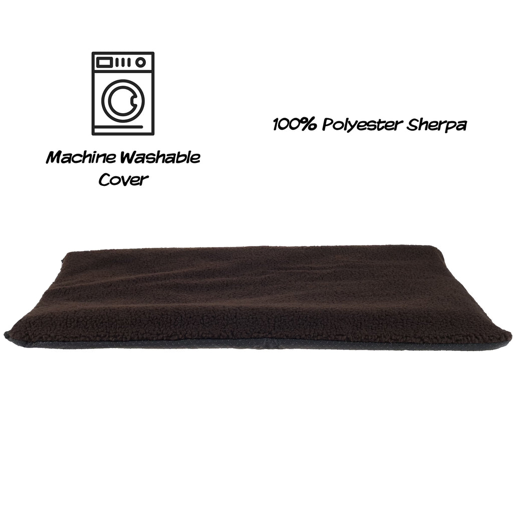 Thermal Pet Crate Pad, Brown, 36"L X 24"W