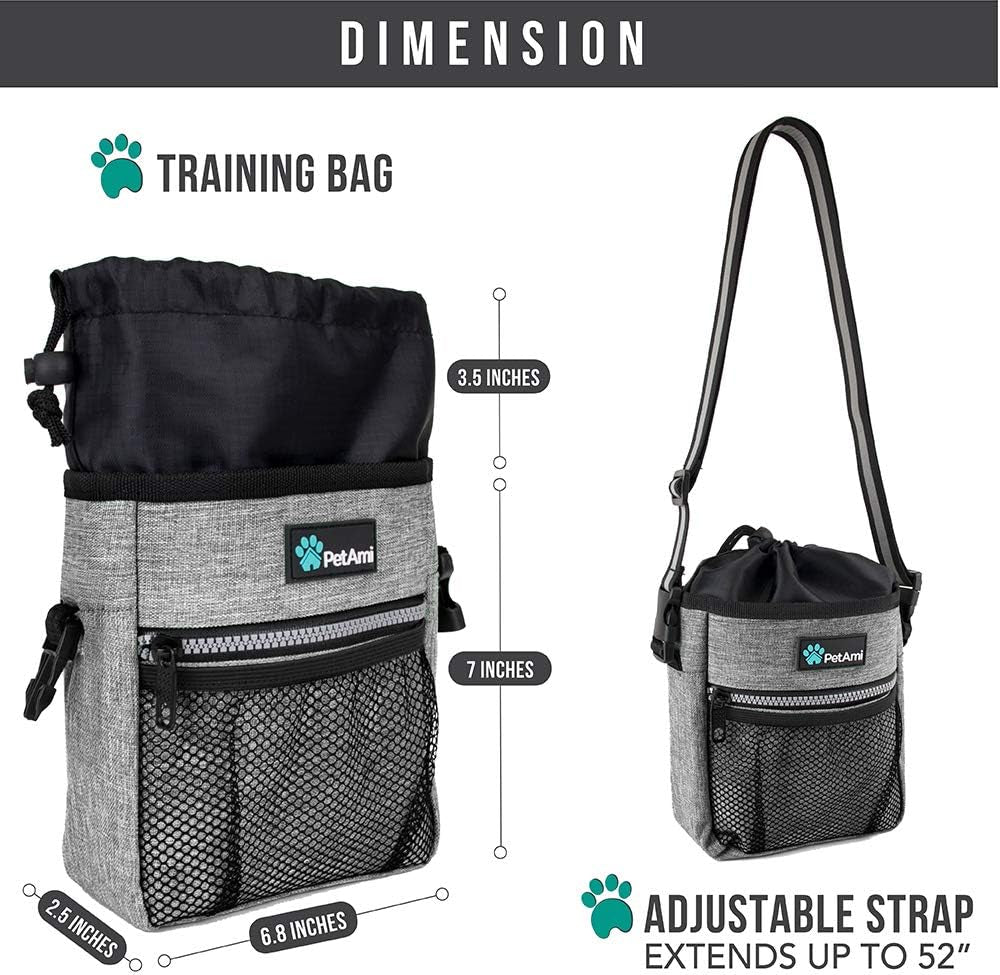 Dog and CAT Treat Pouch, Heather Gray