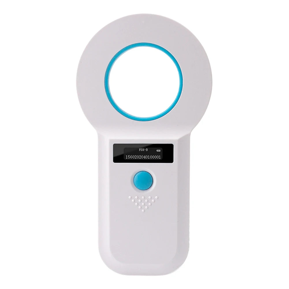 Handheld Pet Microchip Scanner Reader Bluetooth-Compatible EMID FDX-B(ISO11784/85) Animal Chip Scanner OLED Display Rechargeable