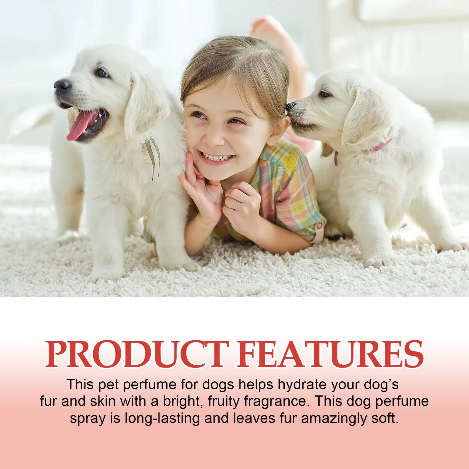 Pet Odor Eliminator Spray - Long-Lasting Clean Deodorant for Dogs & Cats Liquid Fragrance Body Odor Removal Smell