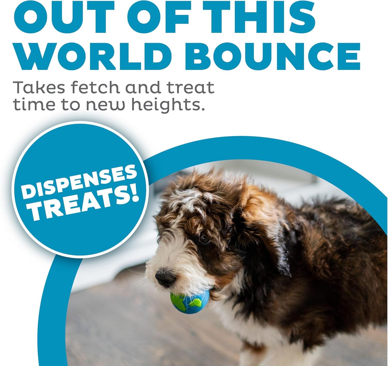 by  Orbee-Tuff Planet Ball Blue/Green Treat-Dispensing Dog Toy, Medium