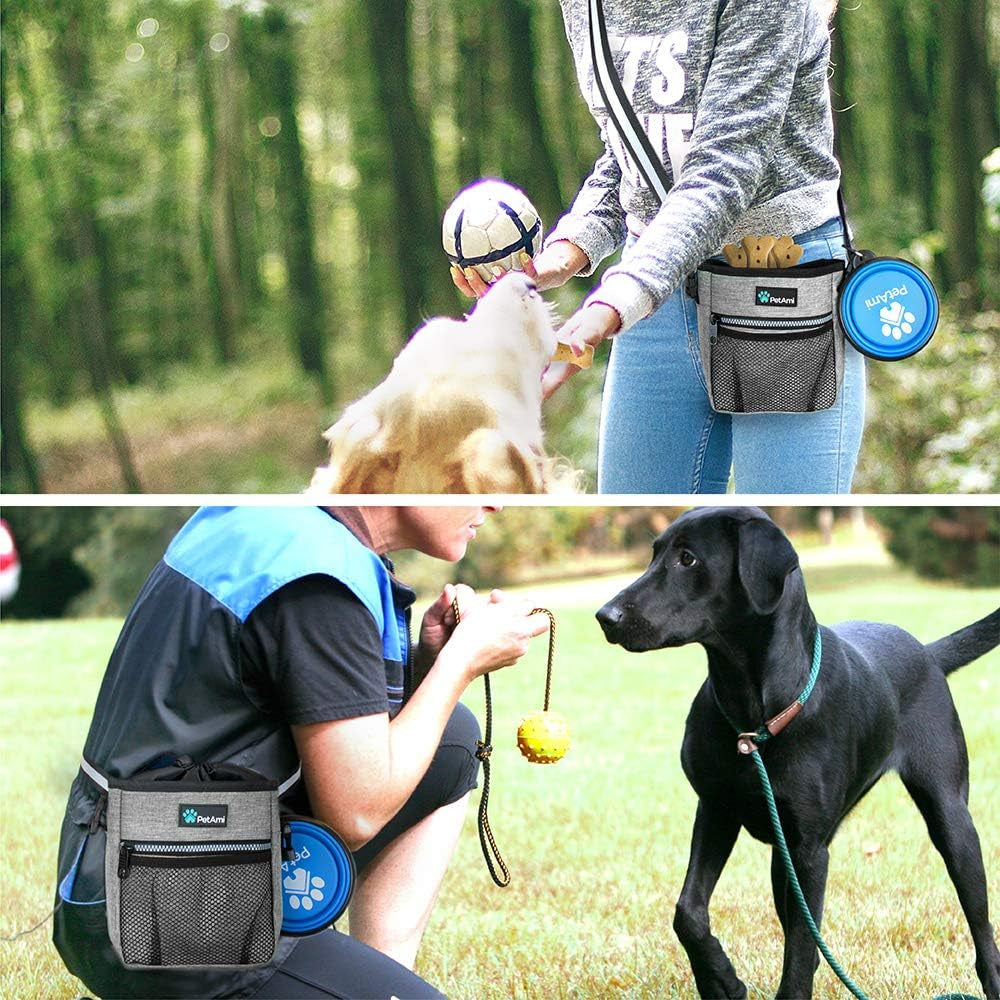 Dog and CAT Treat Pouch, Heather Gray