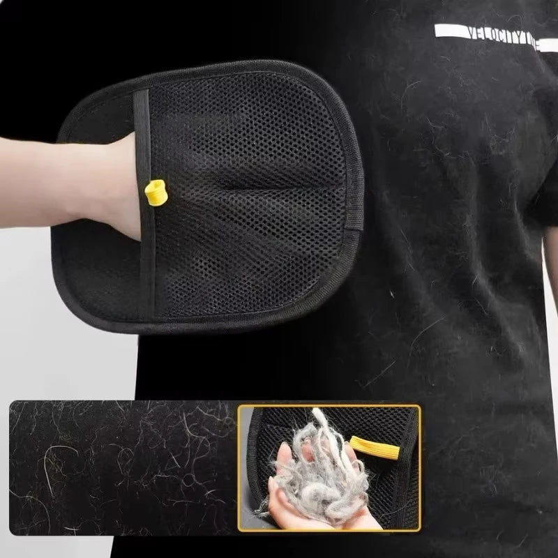 Pet Electrostatic Hair Removal Gloves Dog Cat Hair Removal Brush Gloves Hair Adhesive Gloves Carpet Clothing Hair Cleaning Brush